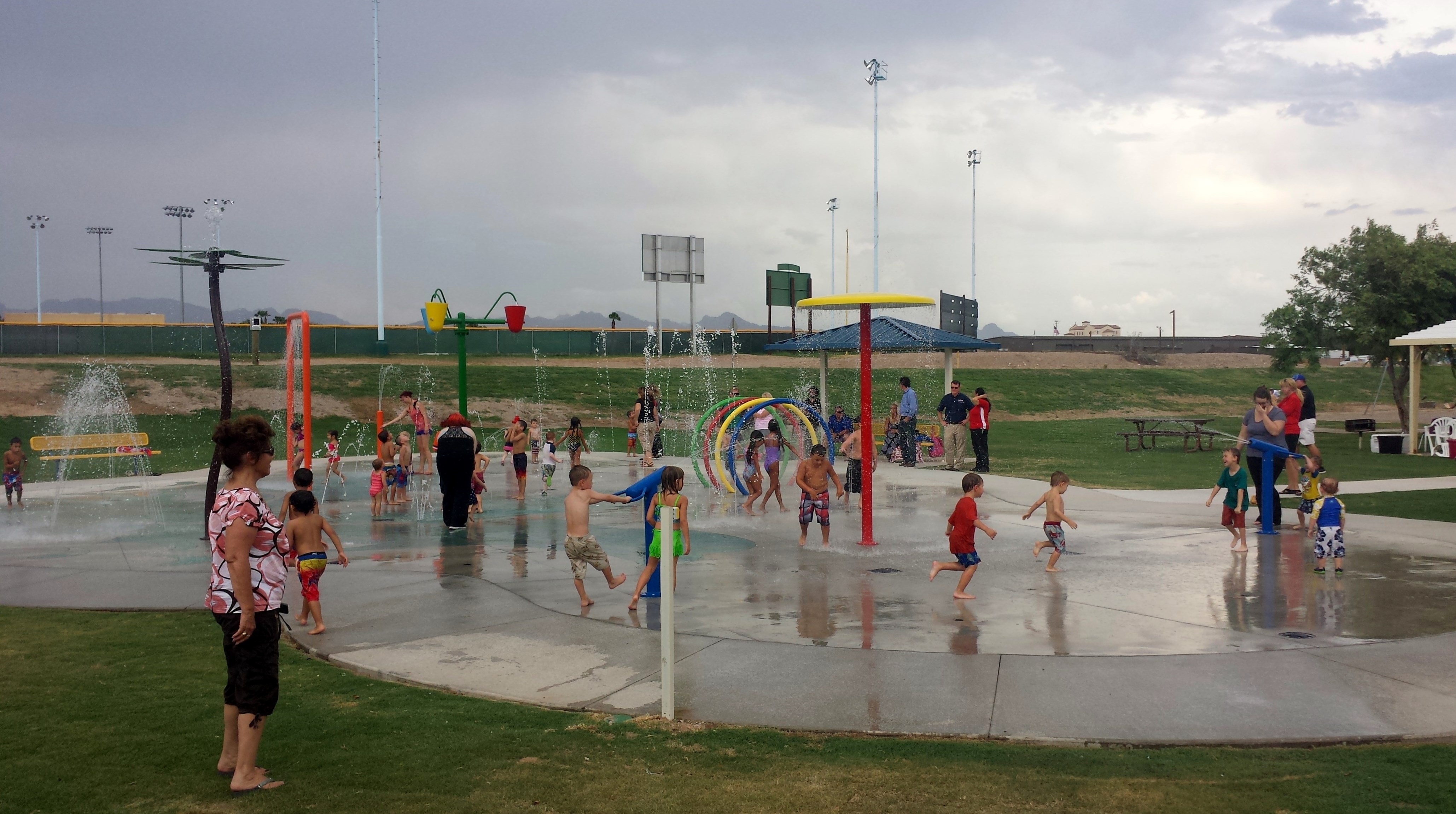 SPECTACULAR SPLASH PAD COMPLETED AT KEN FOVARGUE PARK | BULLHEAD CITY